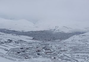 بارش نزولات آسمانی، دماوند را یکپارچه سفیدپوش کرد