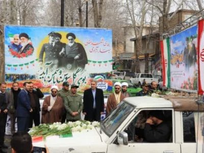 استقبال نمادین از ورود تاریخی حضرت امام راحل به میهن در شهر دماوند+ تصاویر