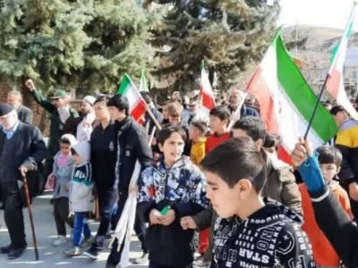 راهپیمایی باشکوه ۲۲ بهمن در شهر کیلان+ تصاویر