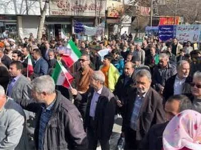 راهپیمایی یوم الله ۲۲ بهمن در شهر رودهن+ تصاویر