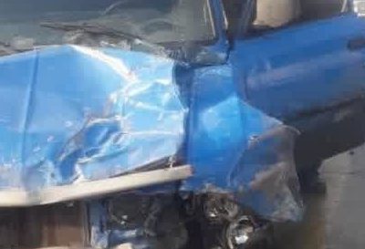 ۲ مصدوم در برخورد وانت نیسان با پیکان وانت در محور کیلان – ساران+ تصاویر