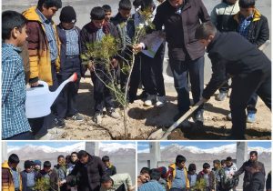 آیین روز درختکاری همزمان با هفته منابع طبیعی در شهر آبسرد