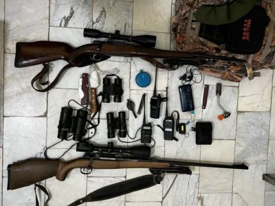 دستگیری ۵ شکارچی غیرمجاز در ارتفاعات زرهدر دماوند/ ۲ قبضه سلاح شکاری و لاشه قوچ وحشی کشف شد