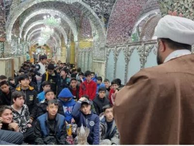 مراسم روزه اولیها ویژه دانشآموزان پسر در آستان مقدس امامزاده هاشم (ع) دماوند