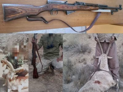 شناسایی و دستگیری شکارچیان غیرمجاز در ارتفاعات گرمابسرد/ ۲ سلاح جنگی و شکاری کشف شد
