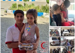 دلوین؛ کودک ۵ ساله قدردان نجاتگران جمعیت هلال احمر دماوند