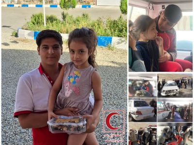 دلوین؛ کودک ۵ ساله قدردان نجاتگران جمعیت هلال احمر دماوند