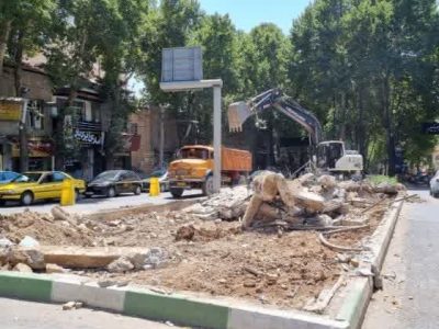 آغاز عملیات اصلاح هندسی و بازسازی میدان ۱۷ شهریور دماوند/ آبنمای جدید احداث خواهد شد