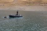 سومین روز عملیات جست‌وجوی پیکر شناگر غرق شده در دریاچه تار/ ۴۲ هکتار دریاچه با عمق ۵۰ متر در حال بررسی است