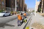 آغاز عملیات جهادی و گروهی رفتوروب و نظافت شهری در مسکن مهر امام رضا (ع) دماوند