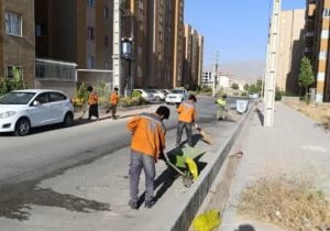 آغاز عملیات جهادی و گروهی رفتوروب و نظافت شهری در مسکن مهر امام رضا (ع) دماوند