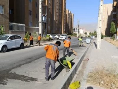 آغاز عملیات جهادی و گروهی رفت‌وروب و نظافت شهری در مسکن مهر امام رضا (ع) دماوند