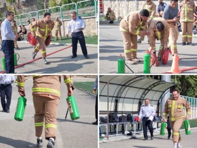 نمایش قدرت و توان؛ آزمونی سخت برای آتش‌نشانان دماوند در شرایط خطر+ تصاویر