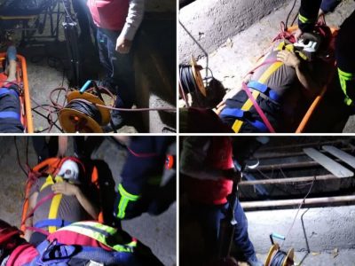 نجات فرد حادثهدیده از گودبرداری سپتیک در دماوند