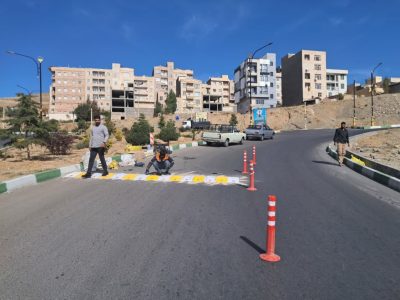 نصب ۳ سرعتکاه جدید در میدان حجاب منطقه گیلاوند