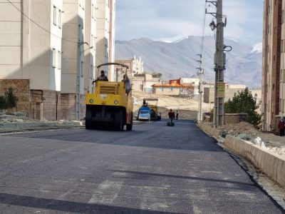 اجرای عملیات روکش آسفالت خیابانهای خورشید مسکن مهر مهک دماوند