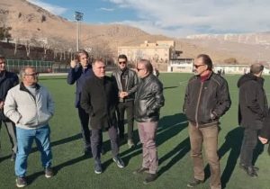 بازدید رئیس هیأت فوتبال استان تهران از زمین چمن تختی دماوند