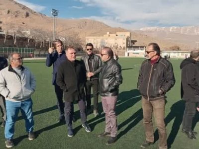 بازدید رئیس هیأت فوتبال استان تهران از زمین چمن تختی دماوند