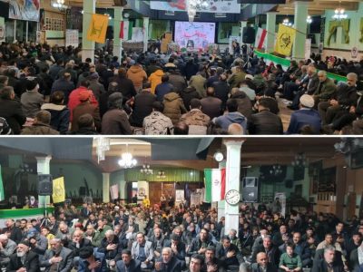 برگزاری مراسم یادبود شهید سلیمانی و بیست و پنجمین یادواره شهدای کیلان+ گزارش تصویری