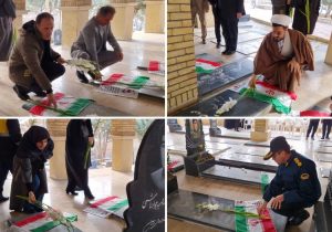 ۵۲ گلزار شهدای شهرستان دماوند گلباران شد+ گزارش تصویری