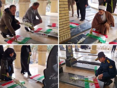 ۵۲ گلزار شهدای شهرستان دماوند گلباران شد+ گزارش تصویری