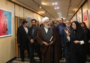 نمایش آثار هنرمندان دماوندی در خانه ملت+ تصاویر