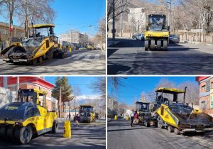 اجرای عملیات بهسازی خیابان‌های دماوند در آستانه نوروز ۱۴۰۴+ تصاویر