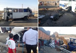 برخورد ۵ خودرو در محور دماوند – فیروزکوه ۲۴ مصدوم و ۳ فوتی برجای گذاشت