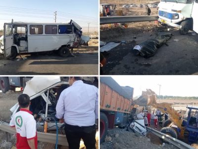 برخورد ۵ خودرو در محور دماوند – فیروزکوه ۲۴ مصدوم و ۳ فوتی برجای گذاشت