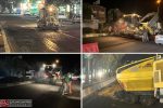 اجرای عملیات تراش و روکش آسفالت در بلوار آیتالله خامنهای دماوند