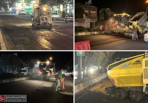 اجرای عملیات تراش و روکش آسفالت در بلوار آیتالله خامنهای دماوند