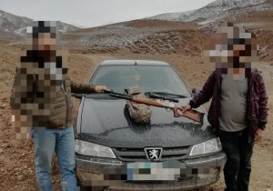 دستگیری ۲ شکارچی غیرمجاز و کشف سلاح PCP در دماوند