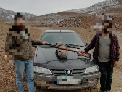 دستگیری ۲ شکارچی غیرمجاز و کشف سلاح PCP در دماوند