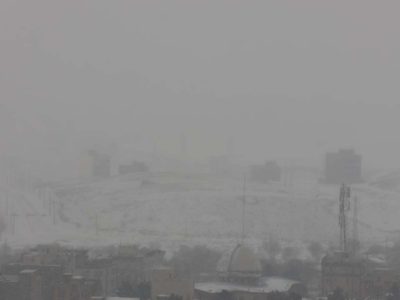 بارش پراکنده برف و بوران در دماوند/ کاهش دمای هوا طی ۲ روز آینده+ تصاویر