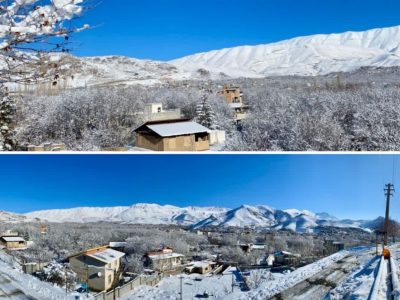 طبیعت زیبای برفی دماوند؛ جلوه‌ای از زمستانی دل‌انگیز