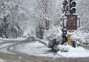 طبیعت زیبای برفی شهر دماوند