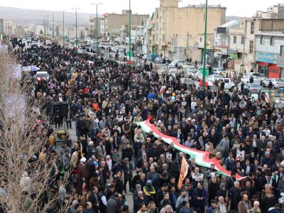 برگزاری راهپیمایی ۲۲ بهمن در دماوند/ تغییر تاریخی پس از دههها+ فیلم و عکس