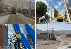 تداوم نهضت خدمات‌رسانی در شهر کیلان/ از بهسازی معابر تا ساماندهی سیمای شهری
