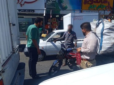 برخورد با فعالیت غیرمجاز چرخکها و موتورهای جمعآوری پسماند در دماوند