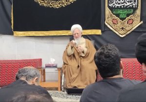 مراسم روضه و سوگواری بیت آیت‌الله جوادی‌آملی در دماوند