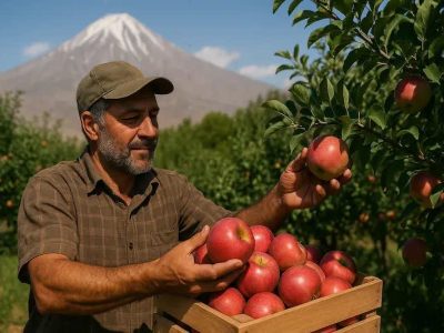 فصل طلایی باغداران دماوند/ سیب و گردو راهی بازار میشوند