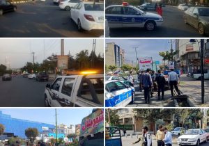 تداوم اجرای طرح ممنوعیت توقف وانتبارهای فروش در بلوار اصلی منطقه گیلاوند